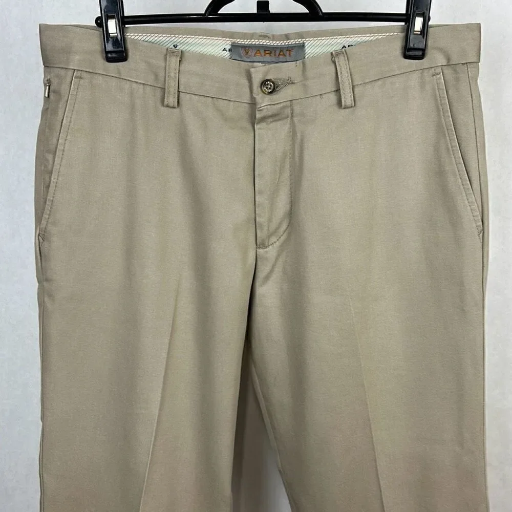 Ariat Mens Performance Khaki Pants Chinos Sz 33x32 (L0547)